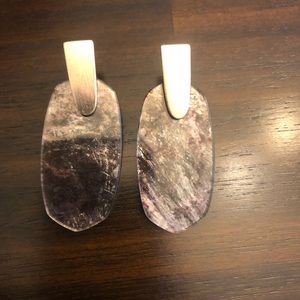 Kendra Scott Aragon Earrings Rose Gold & Sable Micah